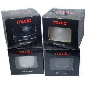 Mini Portable Bluetooth Speaker Rechargeable Wireless USB/TF/FM Mode (Set of 4)
